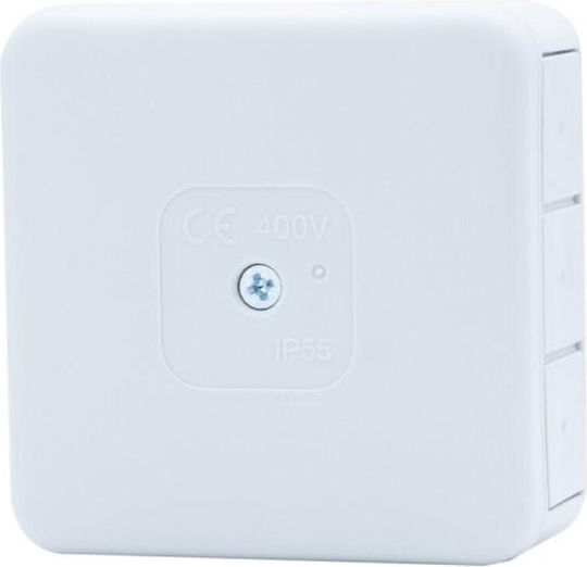 Hermetic Junction Box H55-s 85x85x37 IP55 12-outlet Gray