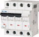 Eaton Automatischer Leistungsschalter 3p+n D 32a 6ka AC Pl6-d32/3n 165042