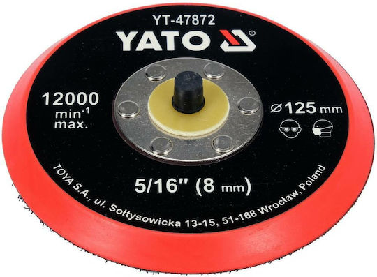 Yato Disc Polishing Plate Velcro 125mm 5/16"