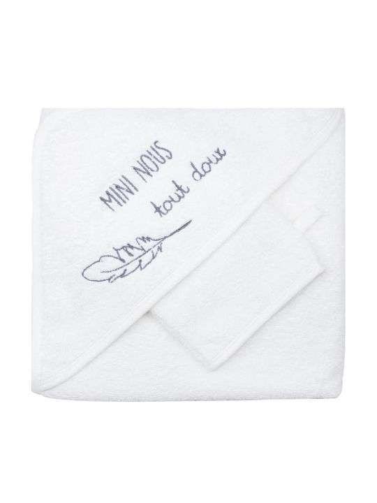 Trois Kilos Sept Baby Hooded Towel 70x70cm