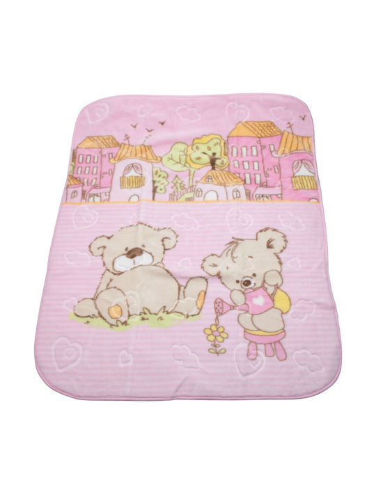 Kamtex Baby Одеяло Велур Розов 100x120см.