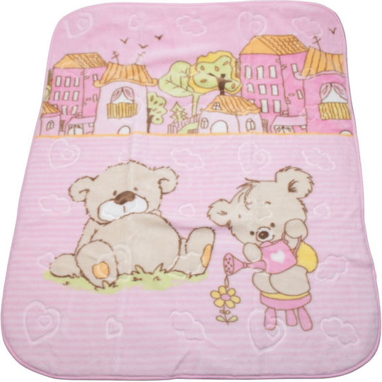 Kamtex Baby Одеяло Велур Розов 100x120см.