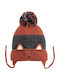 Kids Beanie Knitted Brown