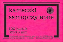 Ziemia Obiecana Stickers Memo Pads Cube Pink 5x7.5cm