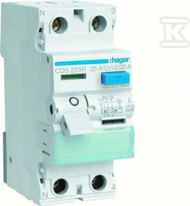 Rccb Differenzschalter Schalter 1p+n 25a/30ma Typ A Quickconnect Linker N Cds225r