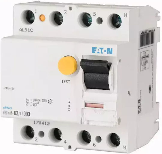 Eaton Differential Switch Frcmm-40 4 003 4p 40a 0,03a Type Ac 170411