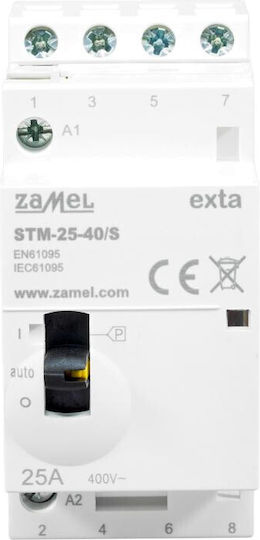 Contactor Modular Control Manual Instalare 25A 4Z 230V AC STM-25-40/S EXT10000314