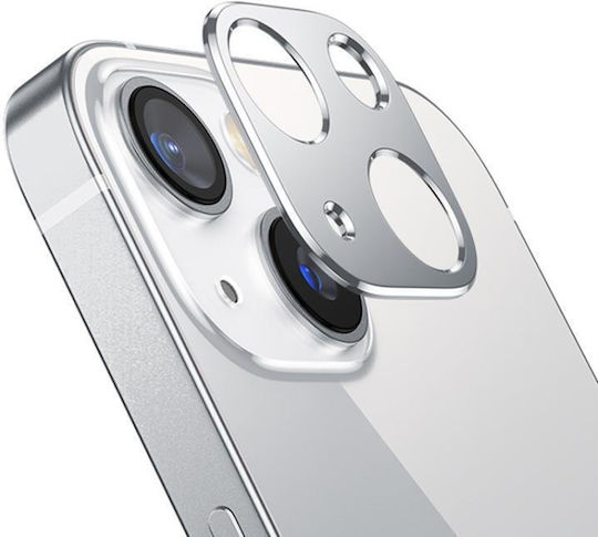 Titanium Alloy Kameraobjektivschutz für iPhone 13 / 13 Mini Silber