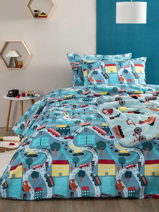 Palamaiki Kids Duvet Single My Kingdom Light Bl...