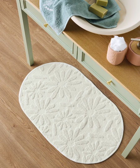 Kentia Set Badematten Baumwolle Oval Camilo 000079761 12 70x110cm