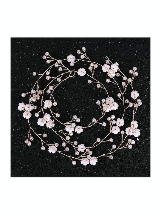 Hair Decoration Silver or Gold Pearls Flowers Jolanta
