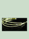 Gold-Plated Bridal Wedding Headband 3 Rows Crystals Despina