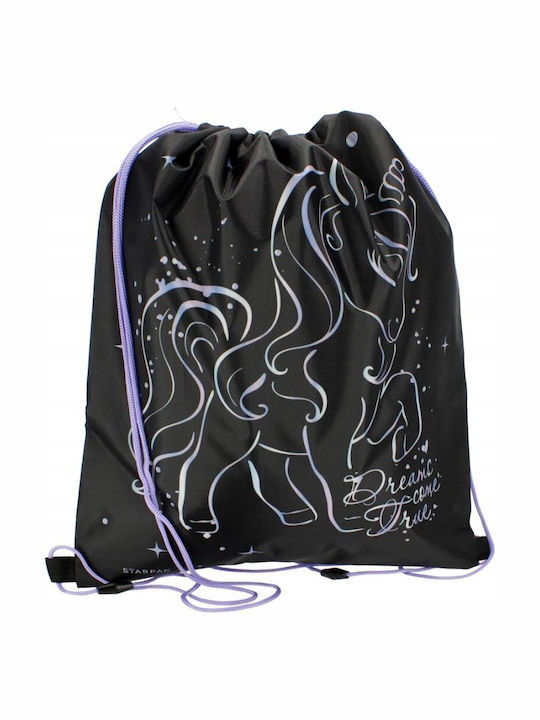 Starpak Kinder Rucksack Beuteltasche Schwarz