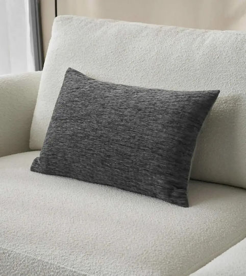 Gofis Home Decorative Pillow Case Ondine Velvet Pearl Gray 184/14 40x60cm