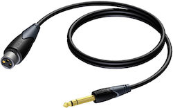 Procab XLR female - 6.3mm male 1.5m CLA723/1.5