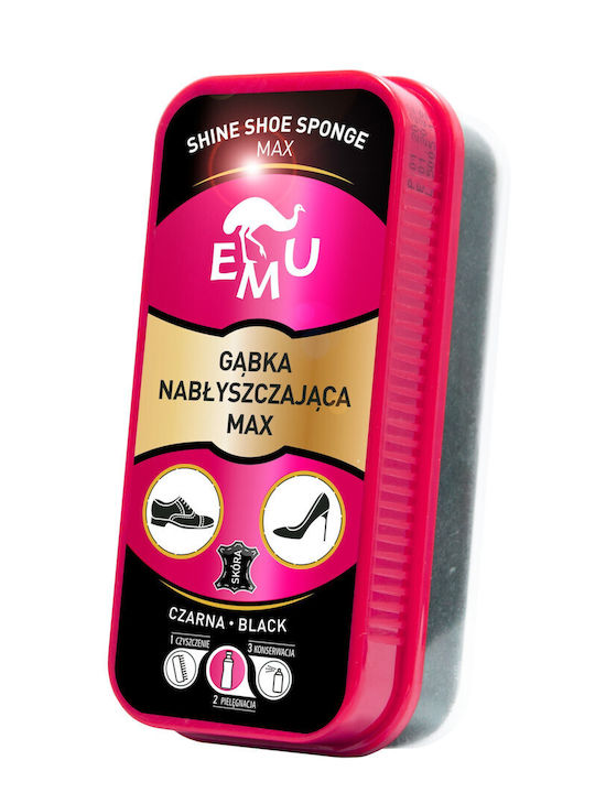 Vaco Emu Shoe Shine Sponge Max Black