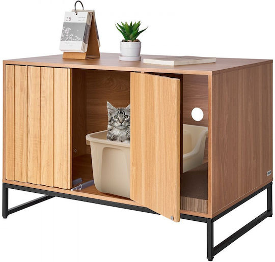 Vevor Katzenklo-Zubehr 80 Cm Mbel fr Katzenklo mit verstecktem Behlter,  Katzenstreu, Kratzflche & Stauraum, Wasserdichtes Tisch, Schlafzimmer,  Wohnzimmer | Skroutz Germany