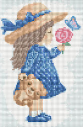 Diamond Mosaic Set 20x30cm Little Girl