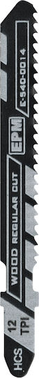 Jigsaw Blade 51mm 13tpi Wood T119b 5 Pieces