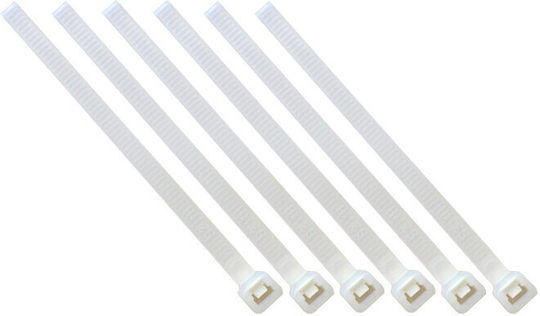 Cable Clamping Ties 4.8mm/400mm White 100pcs