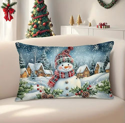 By Queen Limited Festive Edition Μαξιλαροθήκη Snowman Village 50x30εκ By Queen Limited Festive Edition Μαξιλαροθήκη Snowman Village 50x30εκ