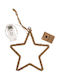 Zmart Imports Metal Illuminated Christmas Decorative Star 20x20cm