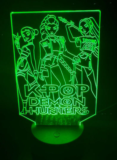 Детско Декоративно Осветление K-pop Demon Hunters Зелен 19x11см