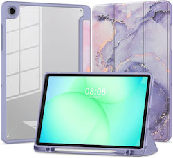Tech-Protect SC Pen Hybrid Flip Cover Σιλικόνης (Galaxy Tab A9 / Galaxy Tab A11) Μωβ