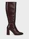Cizme dama Burgundy
