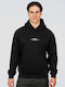 Sweatshirt with Hood Pure Black