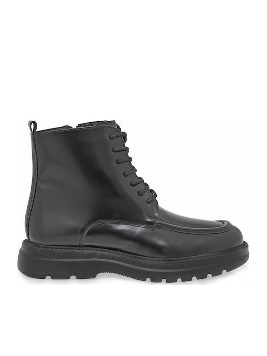 Leder Herrenstiefel Schwarz