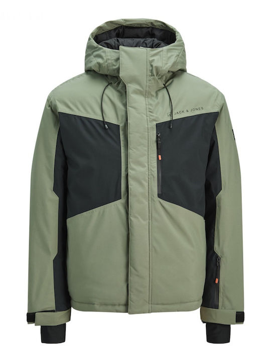Jack & Jones 12284649 Ανδρικό Μπουφάν για Σκι & Snowboard Πράσινο Jack & Jones 12284649 Ανδρικό Μπουφάν για Σκι & Snowboard Πράσινο