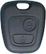 DGA Replacement Key Peugeot 206 107 207 307 407 Citroen C2 C3 C4 C5 C6 Replacement Cover Without Key 2 Buttons 1 Piece Dg-pg29/dga