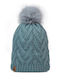 Caryn Beanie Unisex Fleece Beanie Knitted in Blue color