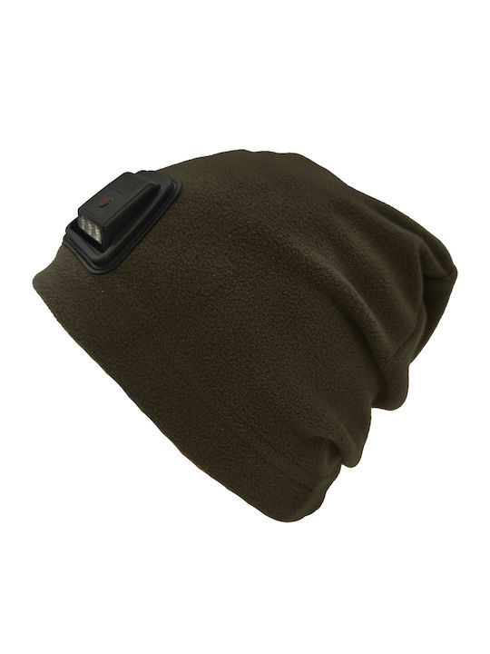 Beanie Unisex Fleece Beanie Knitted in Green color