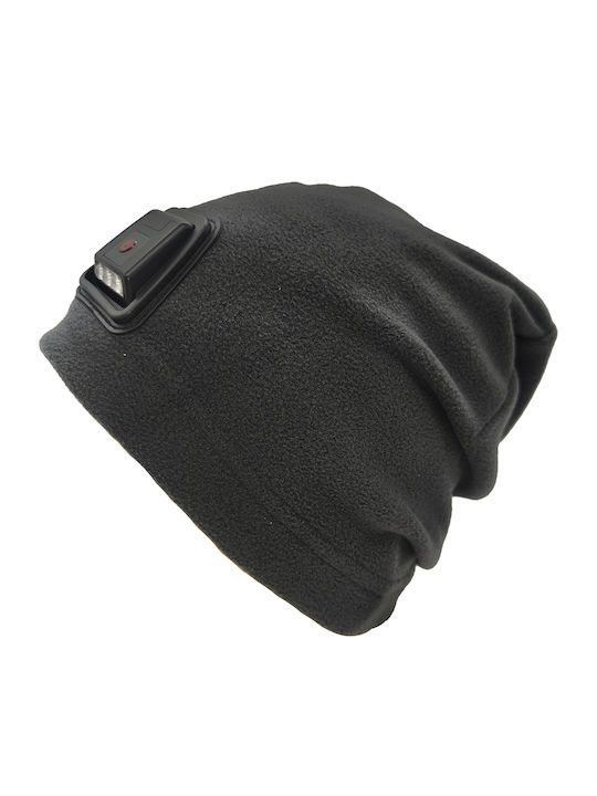Beanie Unisex Fleece Beanie Knitted in Gray color
