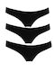 Damen Brasilien 3Pack Black