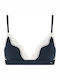 Tommy Hilfiger Uw0uw06052-c1g Γυναικείο Σουτιέν Unlined Lace Triangle Μπλε Σκουρο