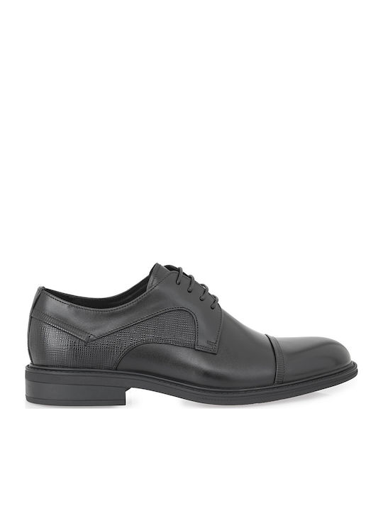 Leder Herren Oxfords Schwarz