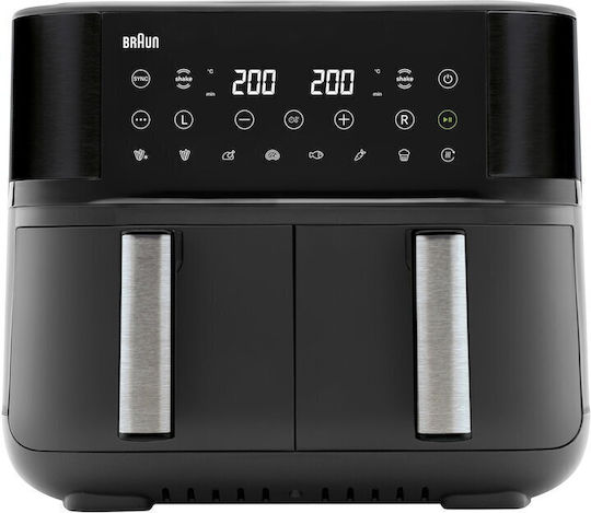 Braun Friteuză cu aer cu Coș Detașabil Dublu 8lt Negru TD3030IBK