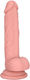 Smd Realistic Liquid Silicone Dildo 17cm Realistic Penis Replica Scrotum Suction Cup Flesh