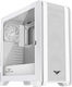 Preyon Nest Windy Gaming Midi-Turm Computergehäuse mit Seitenfenster Weiß