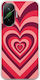 Latte Love Red Xiaomi Poco F7 5g Flexible TPU Transparent Silicone Mobile Phone Case