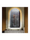 Reyze Ambient Halbkreisförmig Badezimmerspiegel LED Berührung 50x60cm