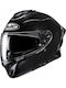 HJC C71 черен метал Мотоциклетна каска Full Face ECE 22.06 с Sunvisor