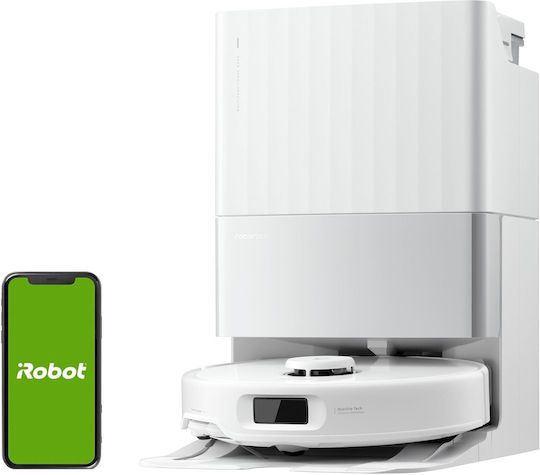 Roborock Qrevo Edge 5V1 Roboter-Staubsauger mit Laser-Kartierung und Saugkraft 18500Pa Weiße