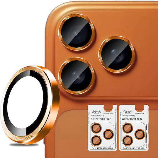 2x Γυαλί Κάμερα Erbord Optik Pro Iphone 17 Pro 17 Pro Max Πορτοκαλί