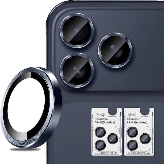 2x Sticlă Cameră Erbord Optik Pro iPhone 17 Pro 17 Pro Max Albastru