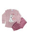 Natura Kids' Pajamas Powder Pink