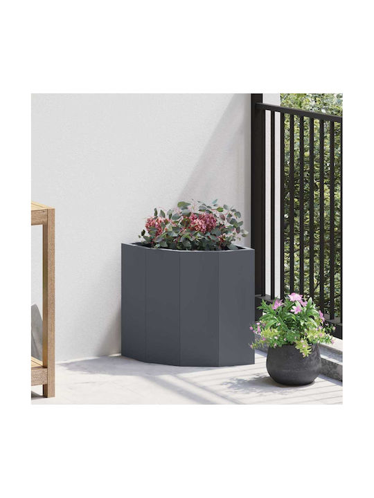 vidaXL Topf Metallisch Charcoal 30x30x35cm.